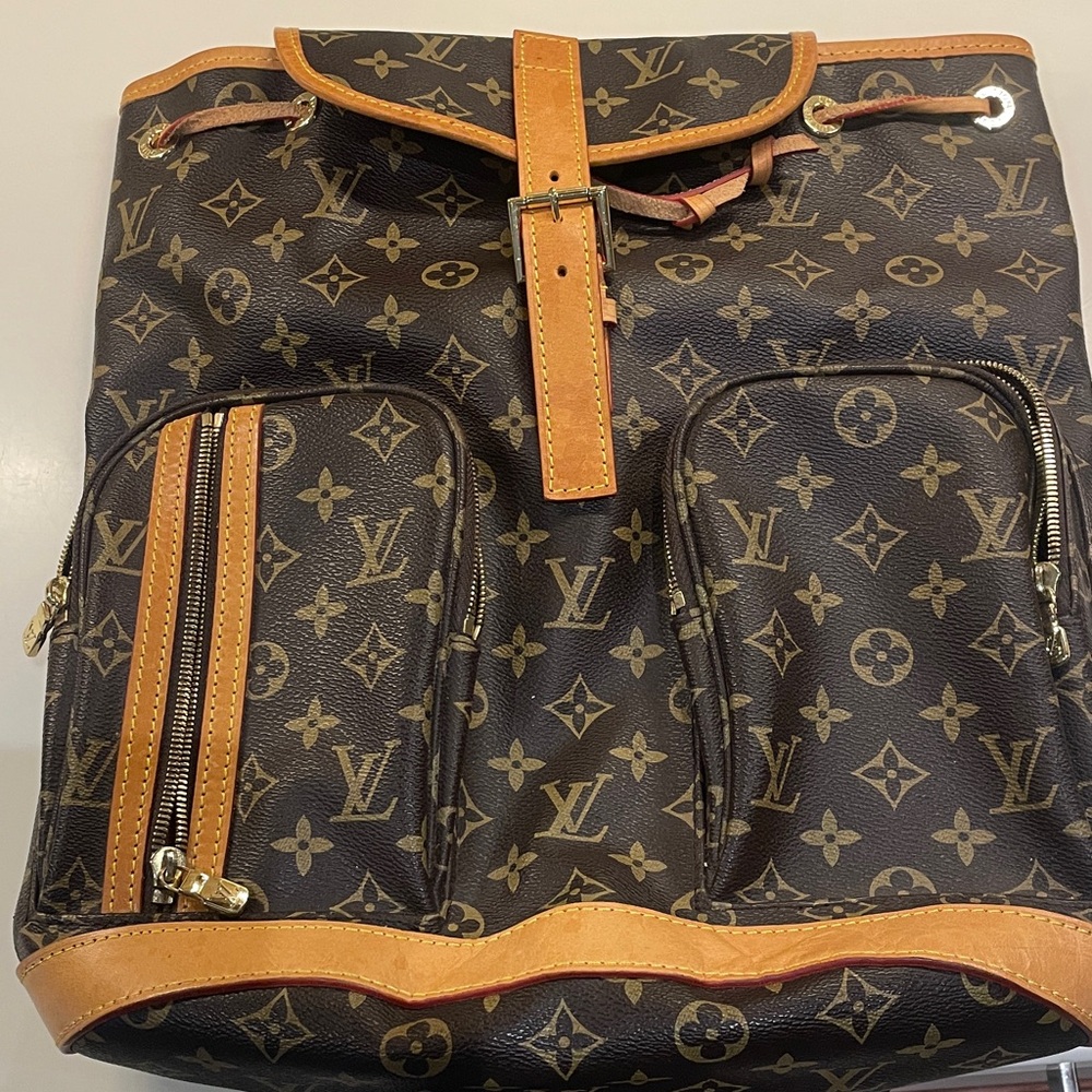 Louis Vuitton Brown and Tan Monogram Backpack